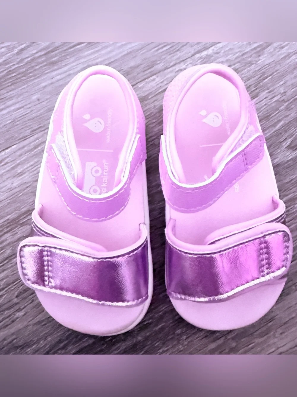 Girls' Pink Metallic Strap Sandals - Kids